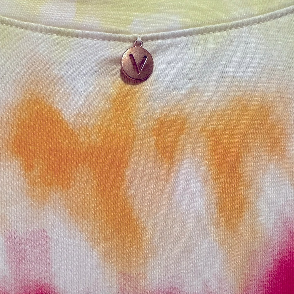LIVI LANE BRYANT SLEEVELESS TIE DYED RUCHED SIDES SHIRT TOP XL - Picture 7 of 10